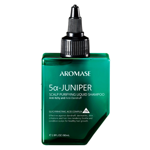 AROMASE - 5α Juniper Scalp Purifying Liquid Shampoo, 260 ml - peelingujący szampon do włosów AROMASE - 5α Juniper Scalp Purifying Liquid Shampoo, 260 ml - peelingujący szampon do włosów