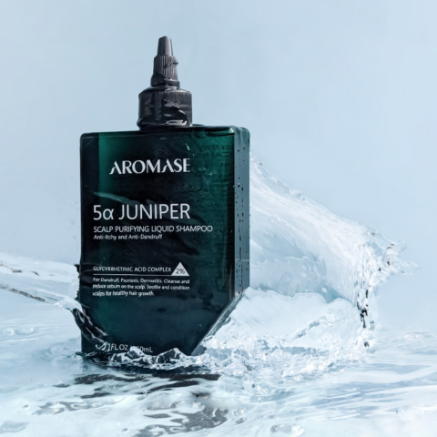 AROMASE - 5α Juniper Scalp Purifying Liquid Shampoo, 260 ml - peelingujący szampon do włosów AROMASE - 5α Juniper Scalp Purifying Liquid Shampoo, 260 ml - peelingujący szampon do włosów