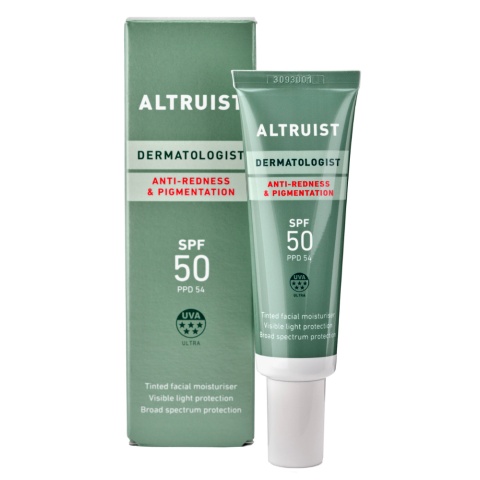 Altruist - Anti-Redness & Pigmentation SPF 50, 30 ml - krem z filtrem redukujący zaczerwienienia i przebarwienia Altruist - Anti-Redness & Pigmentation SPF 50, 30 ml - krem z filtrem redukujący zaczerwienienia i przebarwienia