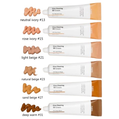 PURITO - Cica Clearing BB Cream, odcień 13 Neutral Ivory - regenerujący krem BB z wąkrotą azjatycką PURITO - Cica Clearing BB Cream, odcień 13 Neutral Ivory - regenerujący krem BB z wąkrotą azjatycką
