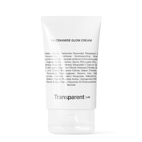 Transparent Lab - Niacinamide Glow Cream, 50ml - rozjaśniająco-wygładzający krem z niacynamidem