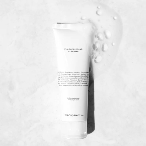 Transparent Lab - PHA Soft Peeling Cleanser - Żel Do Mycia Twarzy Z Kwasami PHA, 150ml