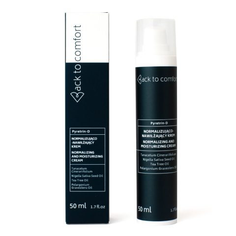 Back To Comfort - Pyretrin-D Cream, 50ml - krem normalizująco-nawilżający do cery wrażliwej i z trądzikiem różowatym Back To Comfort - Pyretrin-D Cream, 50ml - krem normalizująco-nawilżający do cery wrażliwej i z trądzikiem różowatym