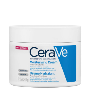 CeraVe - Moisturizing Cream - Nawilżający Balsam Do Skóry Suchej I Bardzo Suchej, 340 g
