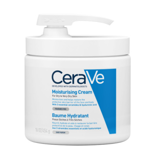 CeraVe - Moisturizing Cream With Pump - Nawilżający Balsam Do Skóry Suchej Z Pompką, 454 g
