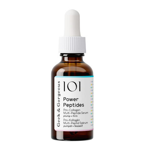 Geek & Gorgeous - Power Peptides - przeciwzmarszczkowe serum z peptydami, 30ml Geek & Gorgeous - Power Peptides - przeciwzmarszczkowe serum z peptydami, 30ml