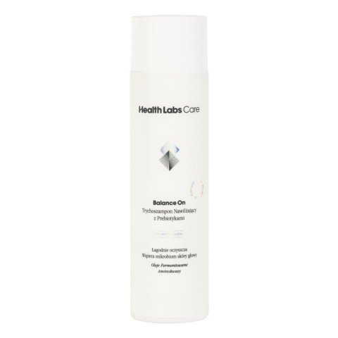 Health Labs Care - Balance On - nawilżający szampon trychologiczny z prebiotykami, 250ml Health Labs Care - Balance On - nawilżający szampon trychologiczny z prebiotykami, 250ml
