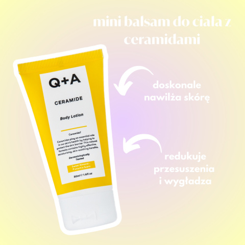 Q+A - Travel Trio – zestaw podróżny do pielęgnacji ciała, 3 x 50ml Q+A - Travel Trio – zestaw podróżny do pielęgnacji ciała, 3 x 50ml