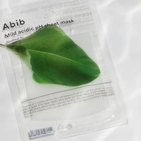 Abib - Mild Acidic pH Sheet Mask Heartleaf Fit - Łagodząca Maska W Płachcie, 30ml