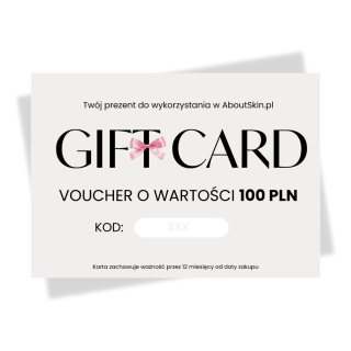 About Skin - Gift Card - Voucher Prezentowy o wartości 100 zł