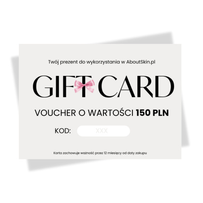 About Skin - Gift Card - Voucher Prezentowy o wartości 150 zł