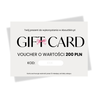 About Skin - Gift Card - Voucher Prezentowy o wartości 200 zł