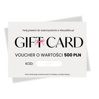 About Skin - Gift Card - Voucher Prezentowy o wartości 500 zł