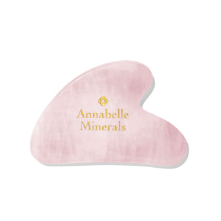Annabelle Minerals - Gua Sha - Płytka Do Masażu Twarzy Z Kwarcu Różowego