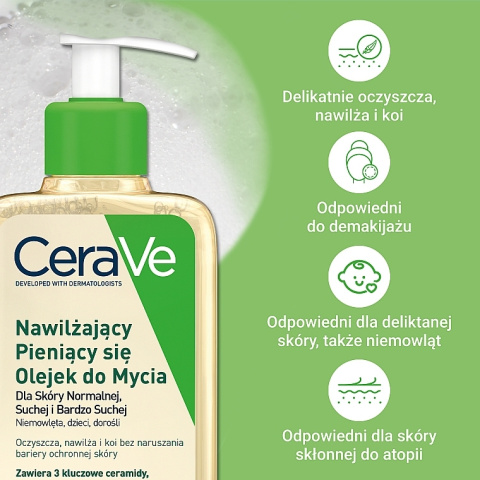 CeraVe - Nawilżający Olejek Myjący Do Ciała, 236 ml CeraVe - Nawilżający Olejek Myjący Do Ciała, 236 ml