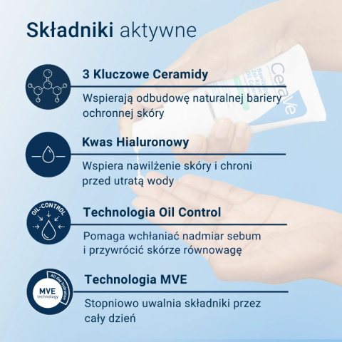 CeraVe - Nawilżający Żel-Krem - Oil Control, 52 ml CeraVe - Nawilżający Żel-Krem - Oil Control, 52 ml