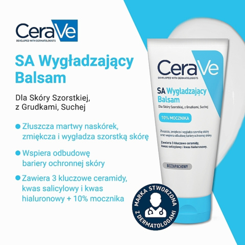 CeraVe - SA Smoothing Cream - Wygładzający Krem Do Ciała Z Kwasem Salicylowym, 340 g CeraVe - SA Smoothing Cream - Wygładzający Krem Do Ciała Z Kwasem Salicylowym, 340 g