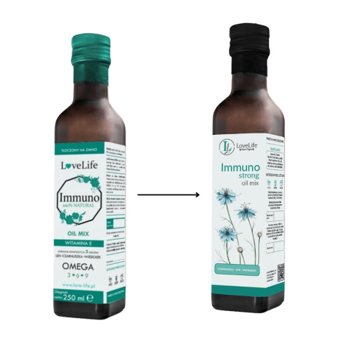 LoveLife - Immuno Strong - olej naturalny na wzmocnienie odporności, 250ml LoveLife - Immuno Strong - olej naturalny na wzmocnienie odporności, 250ml