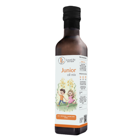 LoveLife Junior by Med. Marci - dzienna dawka zdrowych tłuszczów dla dziecka, 250ml LoveLife Junior by Med. Marci - dzienna dawka zdrowych tłuszczów dla dziecka, 250ml