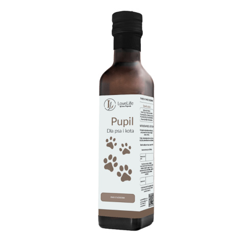LoveLife - Pupil Oil - Uzupełnienie Diety Dla Psów i Kotów, 250ml LoveLife - Pupil Oil - Uzupełnienie Diety Dla Psów i Kotów, 250ml