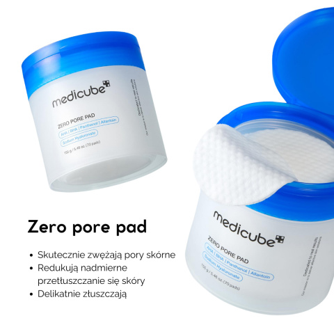 Medicube - Zero Pore Pad 2.0 - Płatki Złuszczające Do Twarzy, 70szt. / 100ml