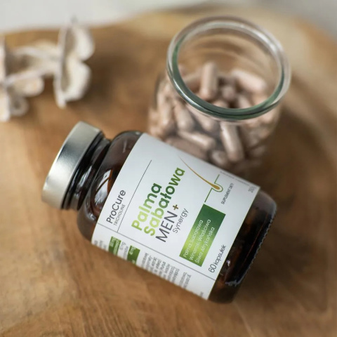 ProCure - Palma Sabałowa MEN + Synergy - Trychologiczny Suplement Diety Hamujący Wypadanie Włosów, 60 kapsułek ProCure - Palma Sabałowa MEN + Synergy - Trychologiczny Suplement Diety Hamujący Wypadanie Włosów, 60 kapsułek