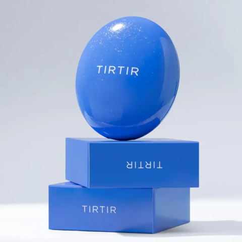 TIRTIR - Mask Fit Cool Blue Sun Cushion SPF 50+ PA++++ - Chłodzący Krem Tonujący Do Twarzy, 18g TIRTIR - Mask Fit Cool Blue Sun Cushion SPF 50+ PA++++ - Chłodzący Krem Tonujący Do Twarzy, 18g