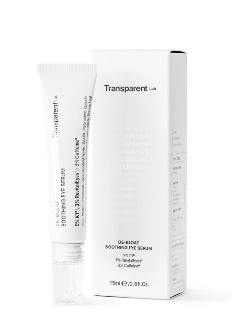 Transparent Lab - De-Bloat Soothing Eye Serum - Serum Pod Oczy Redukujące Cienie i Opuchliznę, 15ml Transparent Lab - De-Bloat Soothing Eye Serum - Serum Pod Oczy Redukujące Cienie i Opuchliznę, 15ml