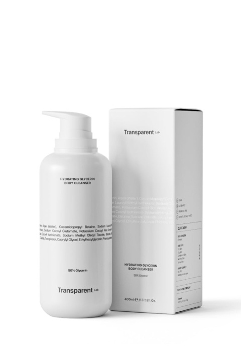 Transparent Lab - Hydrating Glycerin Body Cleanser - nawilżający żel do mycia ciała, 400 ml Transparent Lab - Hydrating Glycerin Body Cleanser - nawilżający żel do mycia ciała, 400 ml