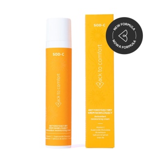 Back To Comfort - SOD-C Cream - Antyoksydacyjny Krem Nawilżający z Witaminą C, 50 ml