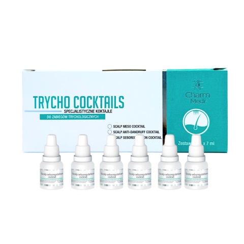 Charm Medi - Scalp Seboregulation Coctail - Trychologiczny Koktajl do Przetłuszczającej się Skóry Głowy, 6 x 7ml Charm Medi - Scalp Seboregulation Coctail - Trychologiczny Koktajl do Przetłuszczającej się Skóry Głowy, 6 x 7ml