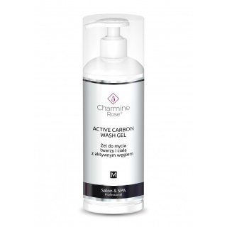 Charmine Rose - Active Carbon Wash Gel - Żel Do Mycia Twarzy z Węglem Aktywnym, 500ml