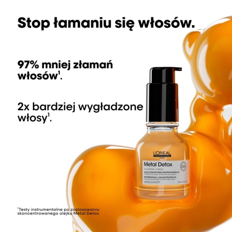 L'Oreal Professionnel - Metal Detox - Olejek Do Włosów z Termoochroną, 50 ml