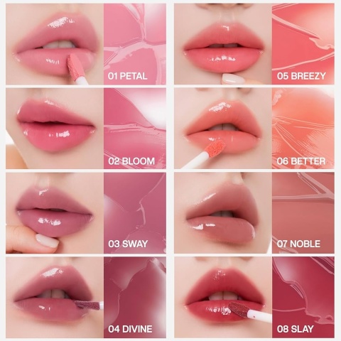 Muzigae Mansion Icy Glow Lip Tint - 001 PETAL - Błyszczyk Do Ust, 5ml