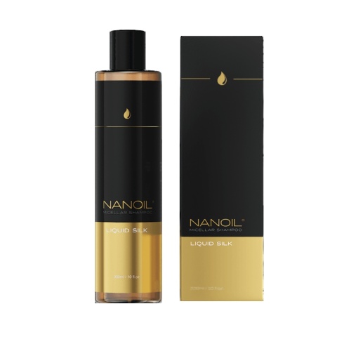 Nanoil - Liquid Silk Micellar Shampoo - Micelarny Szampon z Płynnym Jedwabiem, 300ml Nanoil - Liquid Silk Micellar Shampoo - Micelarny Szampon z Płynnym Jedwabiem, 300ml