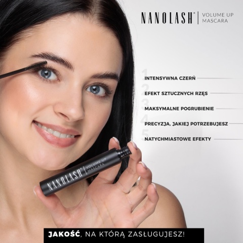 Nanolash - Volume Up Mascara - Pogrubiający Tusz do Rzęs, 10 ml Nanolash - Volume Up Mascara - Pogrubiający Tusz do Rzęs, 10 ml