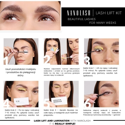 Nanolash - Lash Lift Kit - Zestaw do Liftingu i Laminacji Rzęs Nanolash - Lash Lift Kit - Zestaw do Liftingu i Laminacji Rzęs