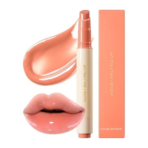 Nature Republic - Honey Melting Lip - 01 APRICOT - Błyszczyk Do Ust