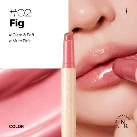 Nature Republic - Honey Melting Lip - 02 FIG - Błyszczyk Do Ust