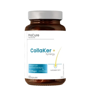 ProCure - CollaKer + Synergy - Kolagen i Keratyna Suplement Trychologiczny, 60 kapsułek