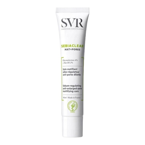 SVR - Sebiaclear Mat+Pores - Matujący Krem Regulujący Wydzielanie Sebum, 40ml