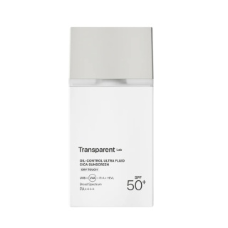 Transparent Lab - Oil Control Ultra Fluid Cica Sunscreen - Lekki Fluid Przeciwsłoneczny do Skóry Tłustej i Trądzikowej, 100 ml